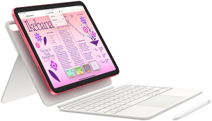 Présentation de l’iPad, du Magic Keyboard Folio et de l’Apple Pencil.